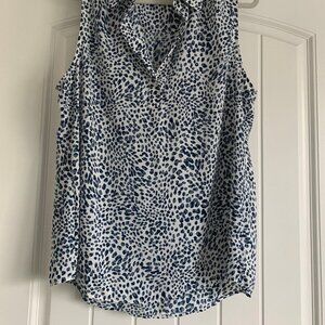 CAbi Catwalk Blouse Sleevless Size Medium and/or Large